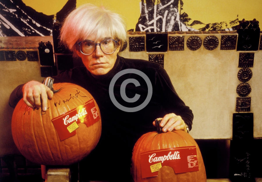 Andy Warhol With Pumpkins