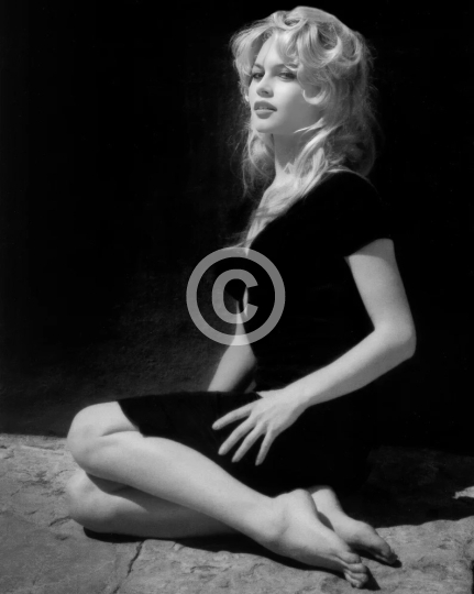 Brigitte Bardot c. 1959 on set of La Femme et le Pantin