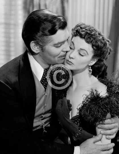 Clark Gable And Vivien Leigh Embracing