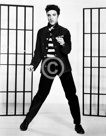 Elvis Presley promoting Jailhouse Rock