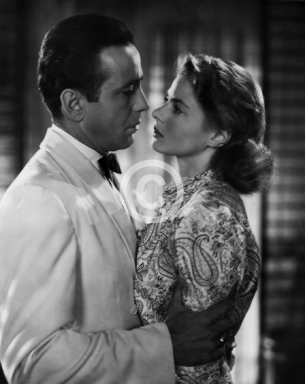 Humphrey Bogart and Ingrid Bergman (Casablanca) 1943