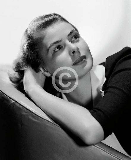 Ingrid Bergman Looking Up