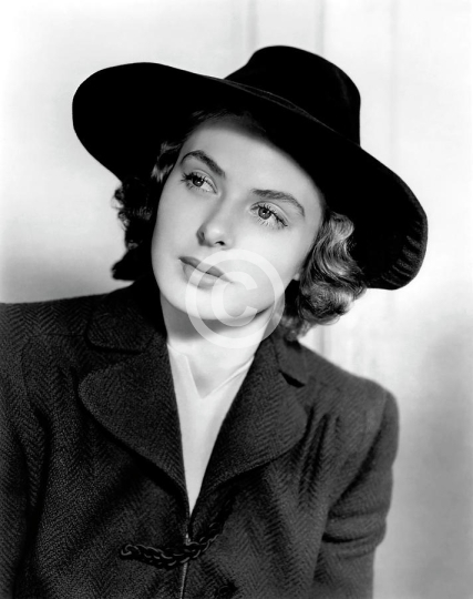 Ingrid Bergman Posed In Hat