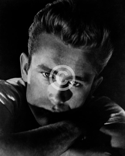James Dean Dramatically Lit Portrait In Rebel Without A Cause