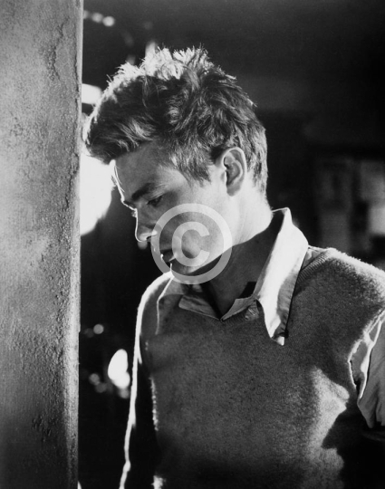 James Dean On The Set Of Rebel Without A Cause