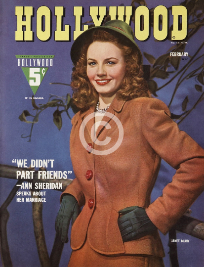 Janet Blair Hollywood Magazine (1943-02)