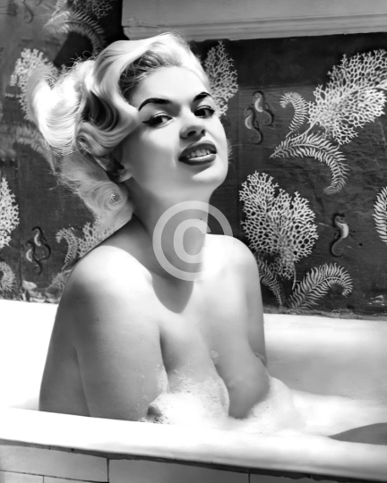 Jayne Mansfield in the bath c. 1950s