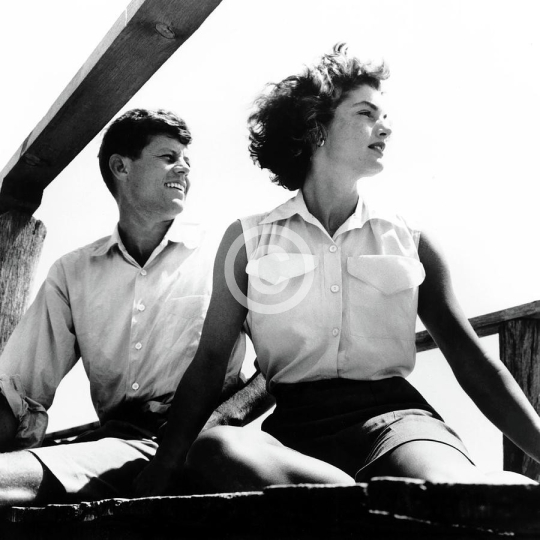 John F. Kennedy And Jackie Kennedy Living In The Sunshine
