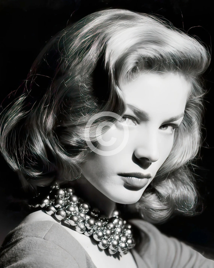 Lauren Bacall c. 1940s - studio portrait