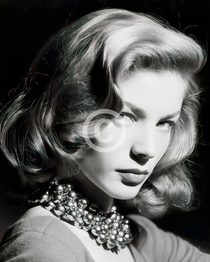 Lauren Bacall c. 1940s - studio portrait