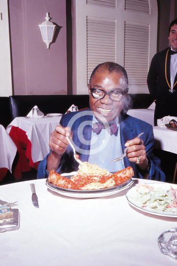 Louis Armstrong Eating Spaghetti