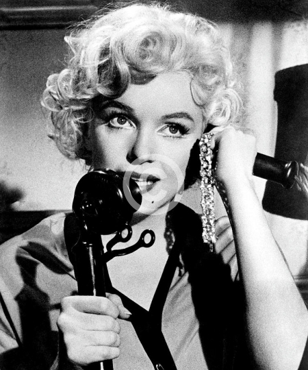 Marilyn Monroe Talking On Telephone In Some Like It Hot