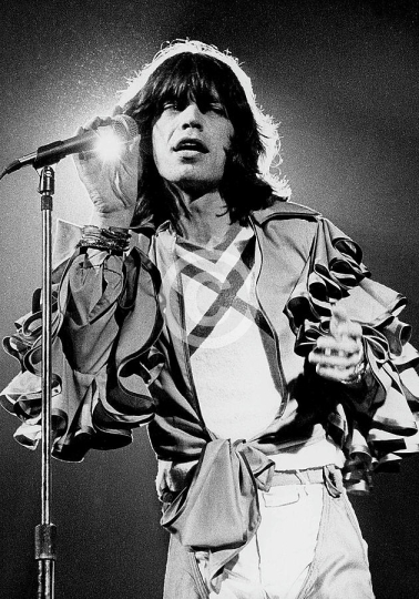 Mick Jagger Performing On Stage