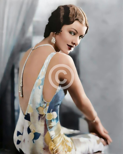Myrna Loy classic publicity photo c. 1930s