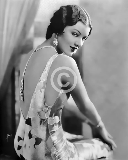 Myrna Loy, classic publicity photo ca. 1930s