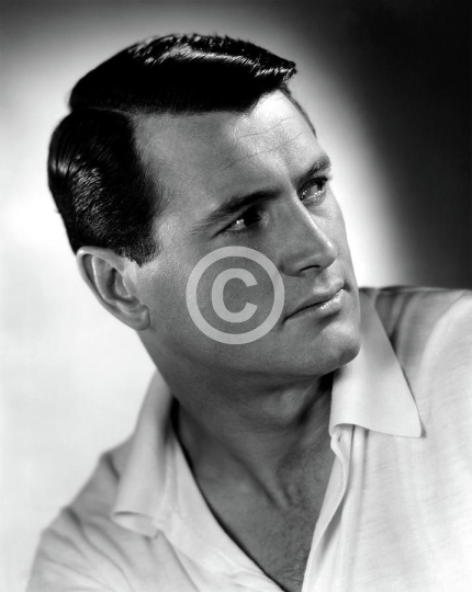 Rock Hudson Handsome Headshot In The Studio