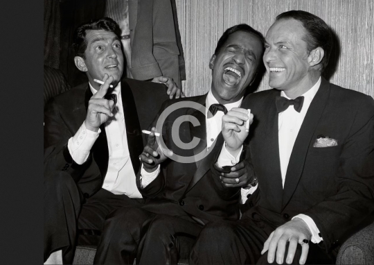The Rat Pack - Dean Martin, Sammy Davis Jr. and Frank Sinatra c. 1961