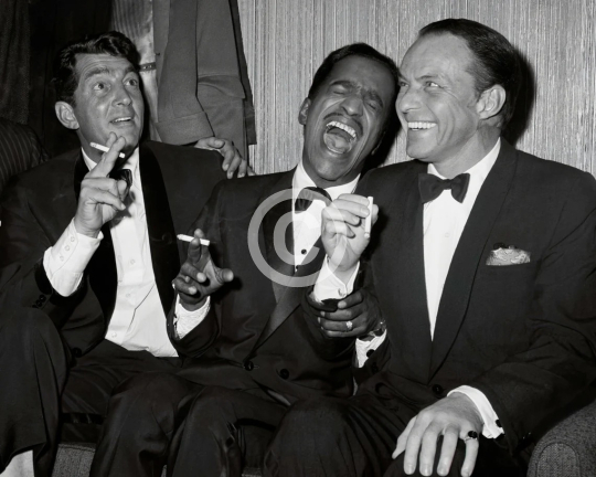 The Rat Pack Dean Martin, Sammy Davis Jr. and Frank Sinatra c. 1961